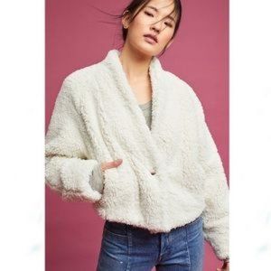 Anthropologie Hei Hei Stella Sherpa Crop Jacket